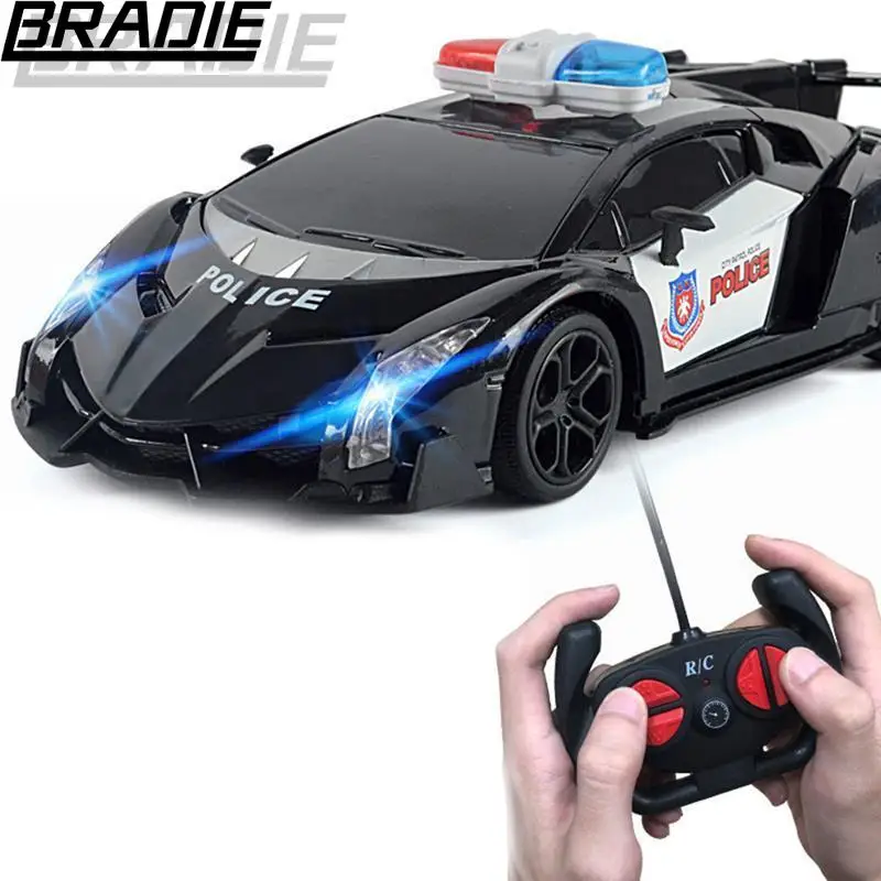 

Kids Toys Boys 1/24 RC Police Car Electric Cop Car Toys Remote Control Vehicles Toys for Kids Birthday