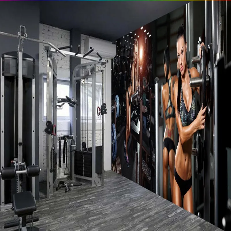 

Dropship Photo Wallpaper Creative Personality Beauty Gym Yogo Museum American Background Wall Murals Custom Wallpaper
