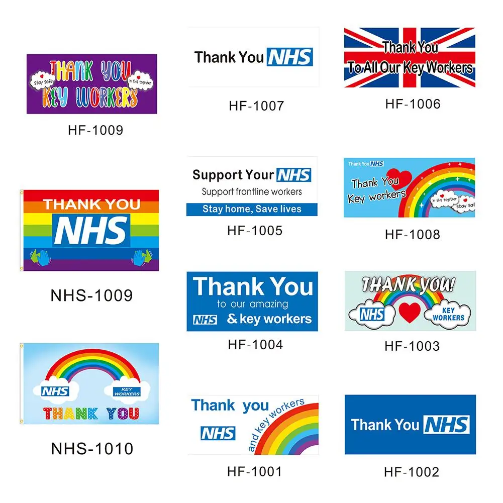 Car Sticker NHS Supports Flag Thank You And Key Workers Banner 2020 Love Support Health Nurse Doctor | Автомобили и мотоциклы