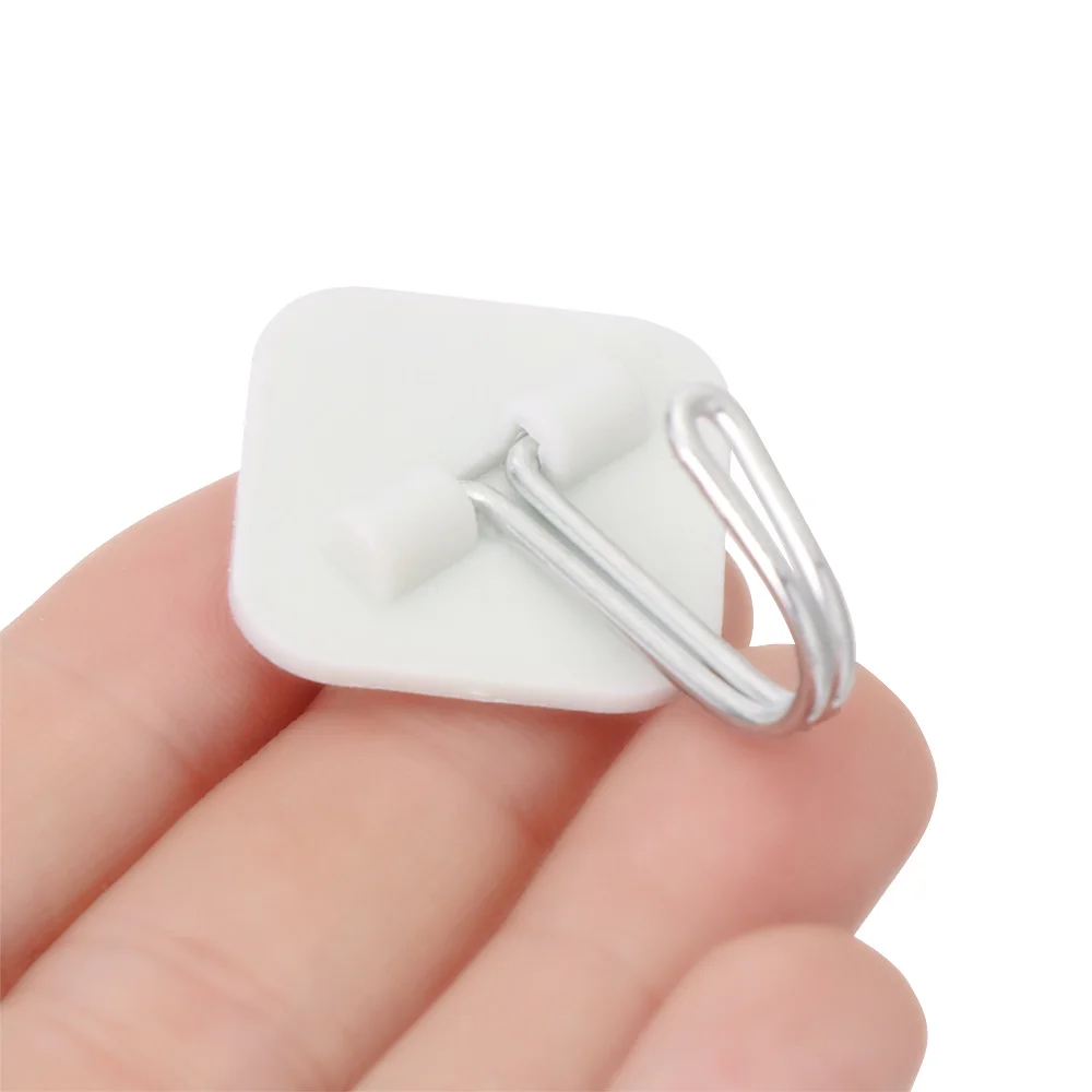 10 шт. удобные самоклеящиеся крючки для кухни и ванной полка шляп настенная липкая