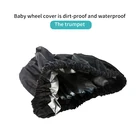 Чехлы на колеса коляски, защита от грязи, пыли, ткань Оксфорд, защитный чехол для детской коляски, аксессуары для детской коляски
