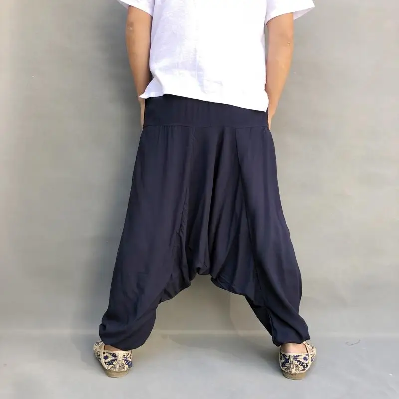 Для женщин с эластичной резинкой на талии Фонари Pantalon Свободные мешковатые в
