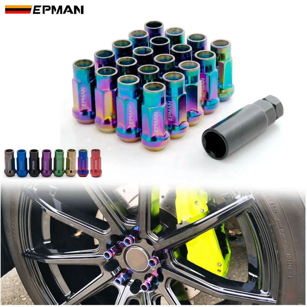 20 шт. M12X1.25 или M12X1.5 JDM V48 авто стальной обод желудь удлиненный открытый конец