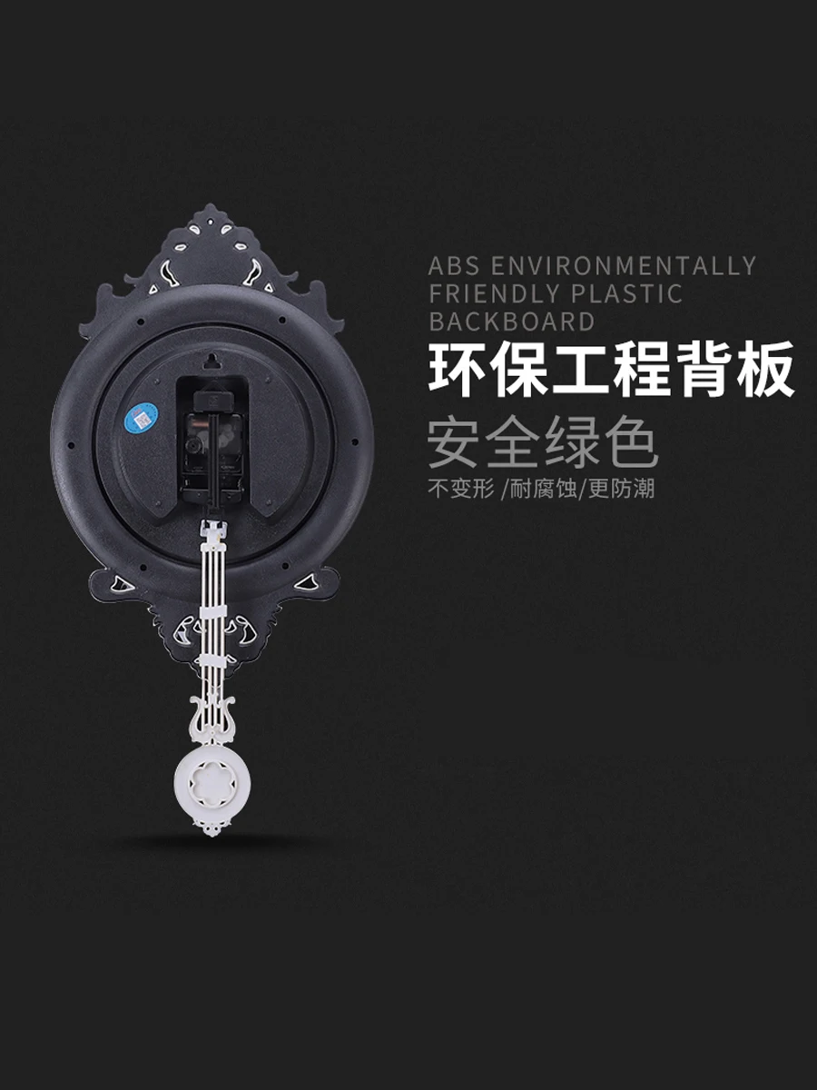 

Vintage Large Wall Clock Pendulum Clock Luxury Living Room European Wall Watch Mute Orologio Da Parete Home Decoration DD55WC