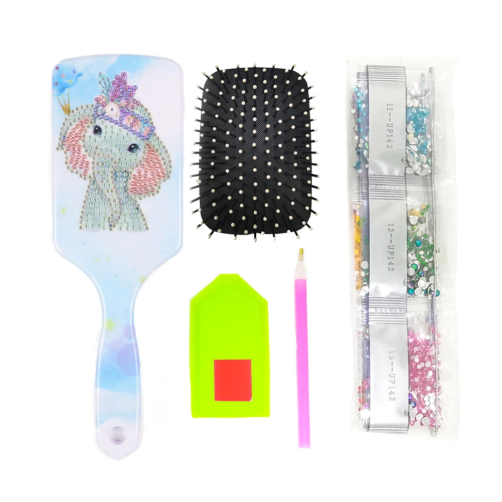 

5D DIY Diamond Painting Combs Animal Air Cushion Comb Resin Diamond Painting Kit Portable Hairdressing Tool Craft Gift