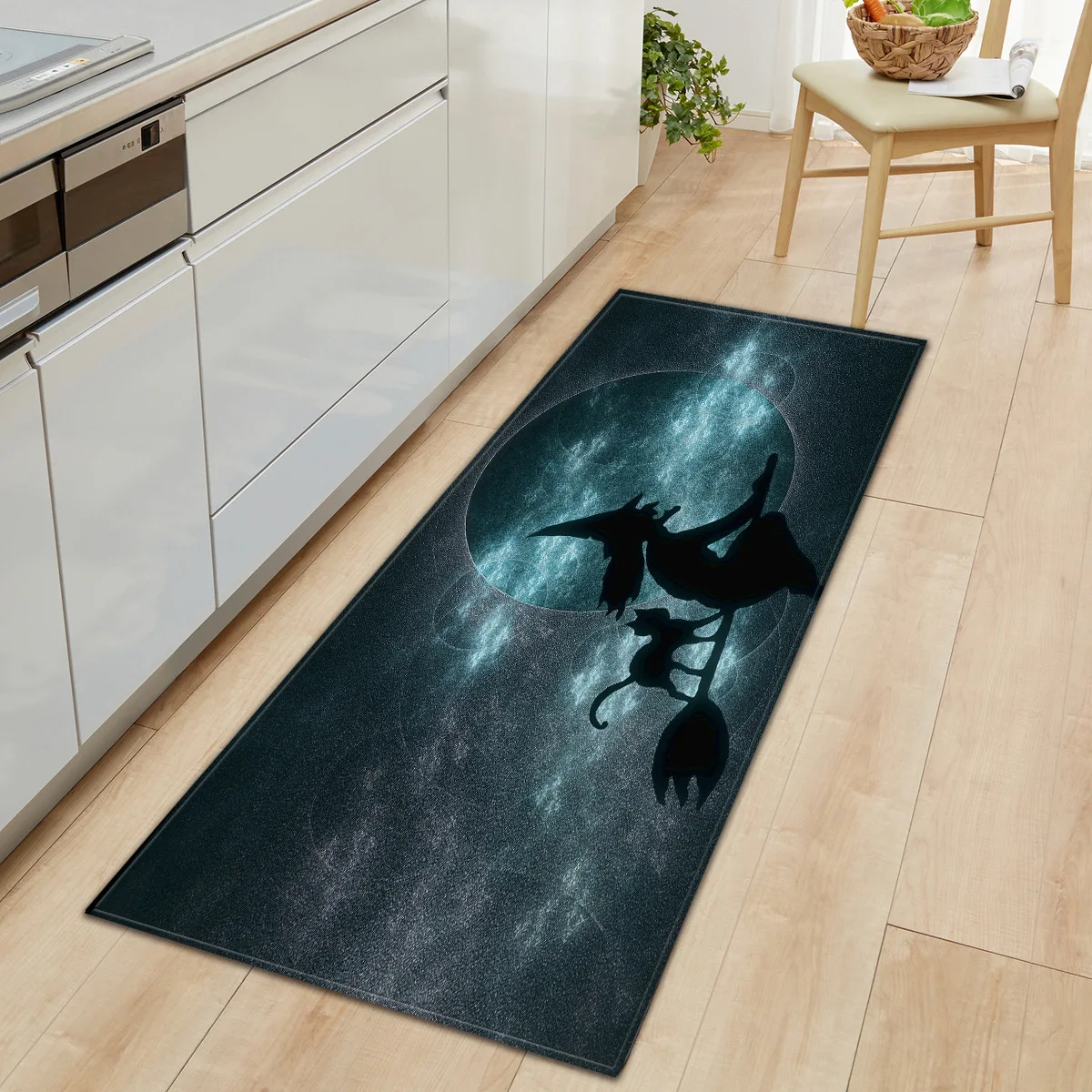 

Halloween Entrance Doormat 3D Printed Kitchen Mat Home Living Room Balcony Washable Mats Bedroom Bedside Area Anti-Slip Rug