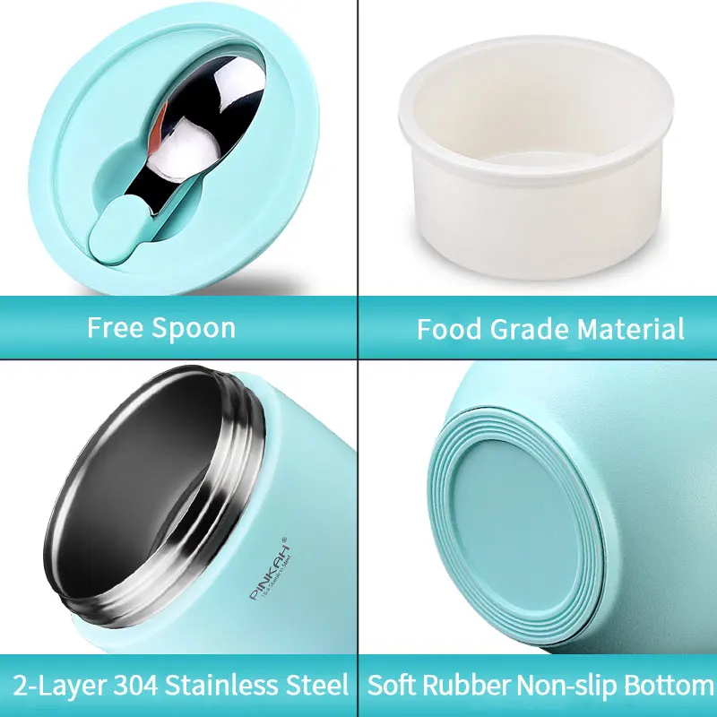 Pinka Ланч бокс с вакуумной изоляцией сохраняющие тепло пищевые герметичные