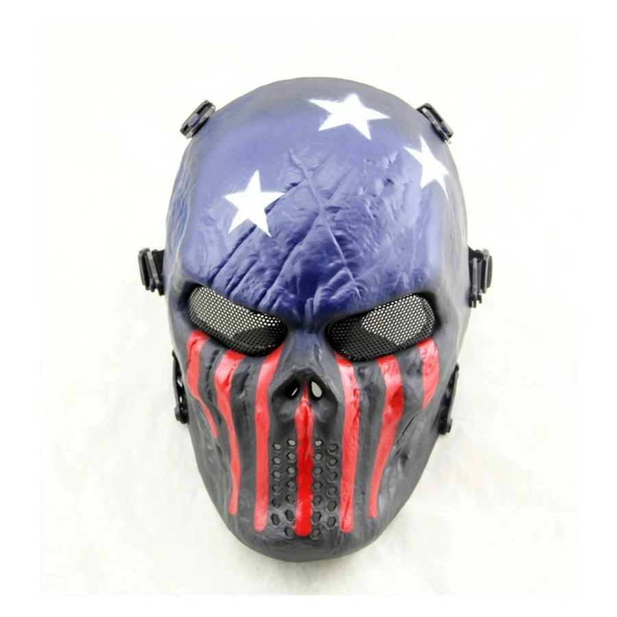 

Airsoft Paintball Full Face Skull Skeleton CS Mask Tactical Military Halloween