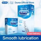 Гладкие Презервативы Durex для мужчин, презервативы со смазкой для пениса, 52 мм, из натурального каучука, презервативы для взрослых, игрушки для интимные товары сексуальные