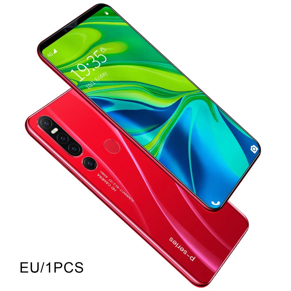 

New P46 pro Smartphone 1GB+8GB cellular Android 9.1 Handphone Core 6.1inch mobilephone Face Fingerprint Recognition