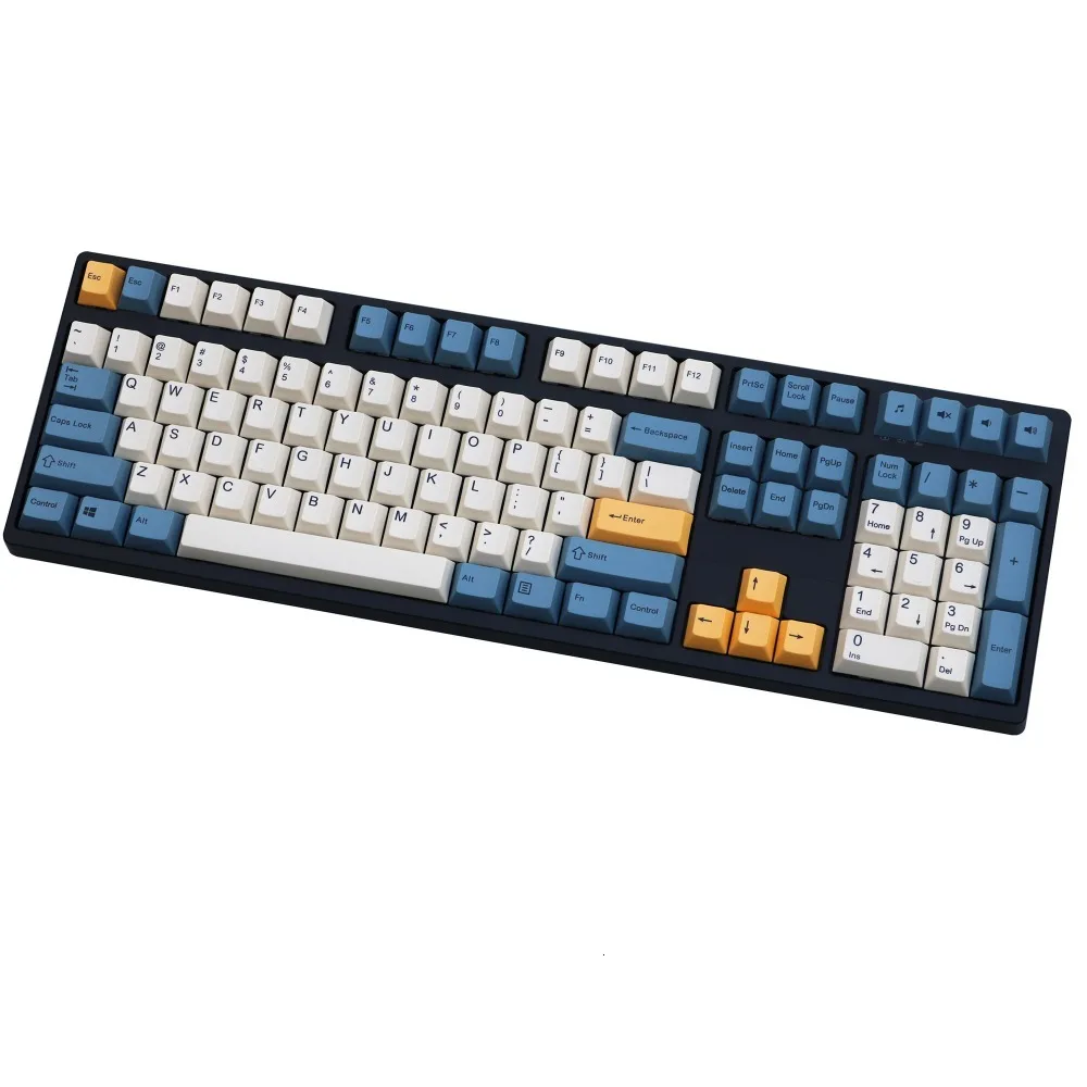 Абрикосовый колпачок для клавиш 108/143 PBT Вишневый профиль краска сублимированная