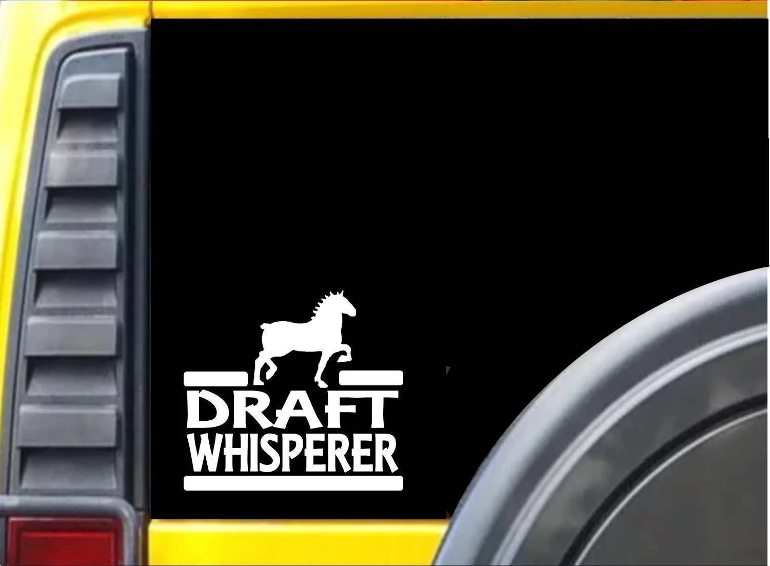 

Draft Whisperer Sticker J864 6 inch horse decal window Sticker