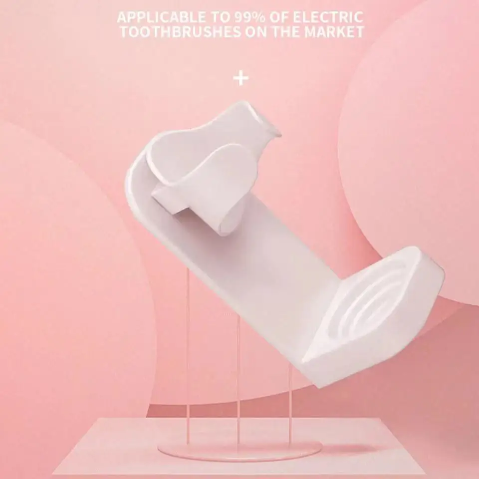 

1pcs Electric Toothbrush Shelf Toothbrush Rack Wall Mounted Non Perforated Storage Rack Toilet Toothpaste Toothbrush Shelf