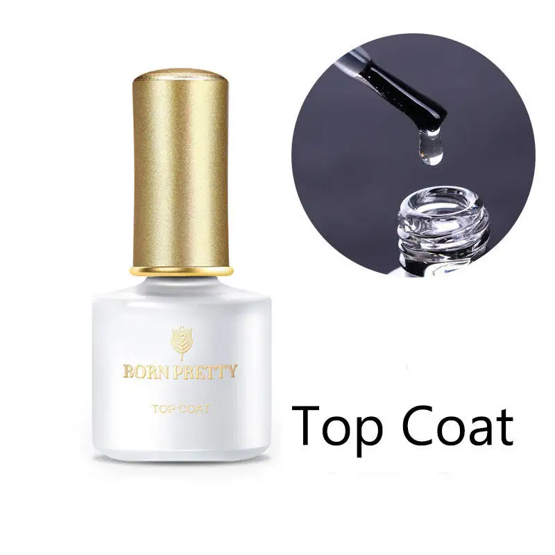 top coat BORN PRETTY, 6 мл, Гель-лак для ногтей Dreamscape, УФ-светодиодный гель, на осень и зиму, 6 цветов, Shirmmery, лак, впитывающий гель, сделай сам, дизайн - Цвет: top coat