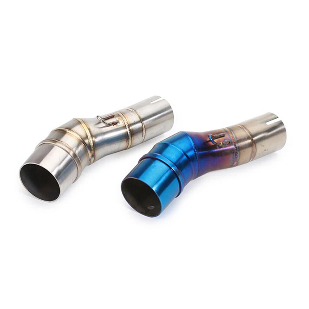 TKOSM Motorcycle Exhaust Middle Pipe Stainless Steel Muffler Link Section Adapter for Kawasaki Ninja 350 |