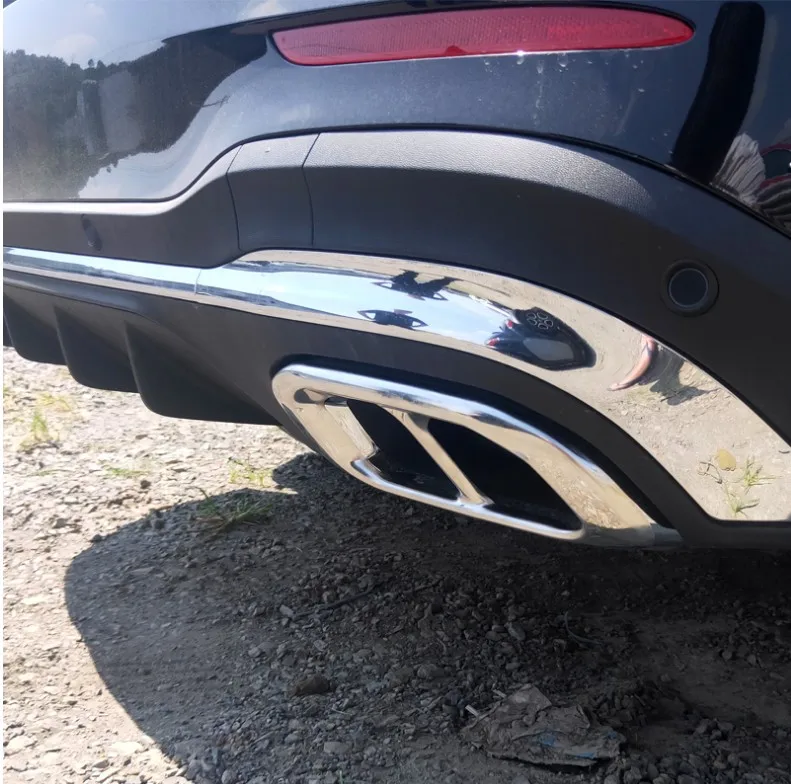 Новинка для Mercedes Benz GLE350 GLE450 2020 глушитель выхлопной трубы хвост крышка отделка