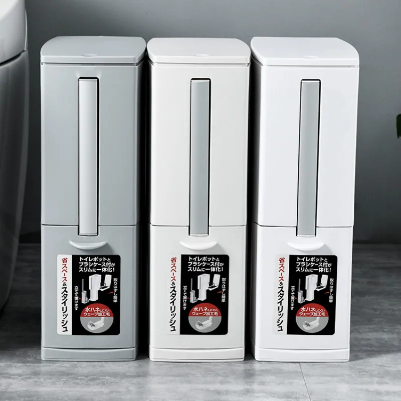 Многослойная мусорная корзина для туалета большой белый набор с крышкой