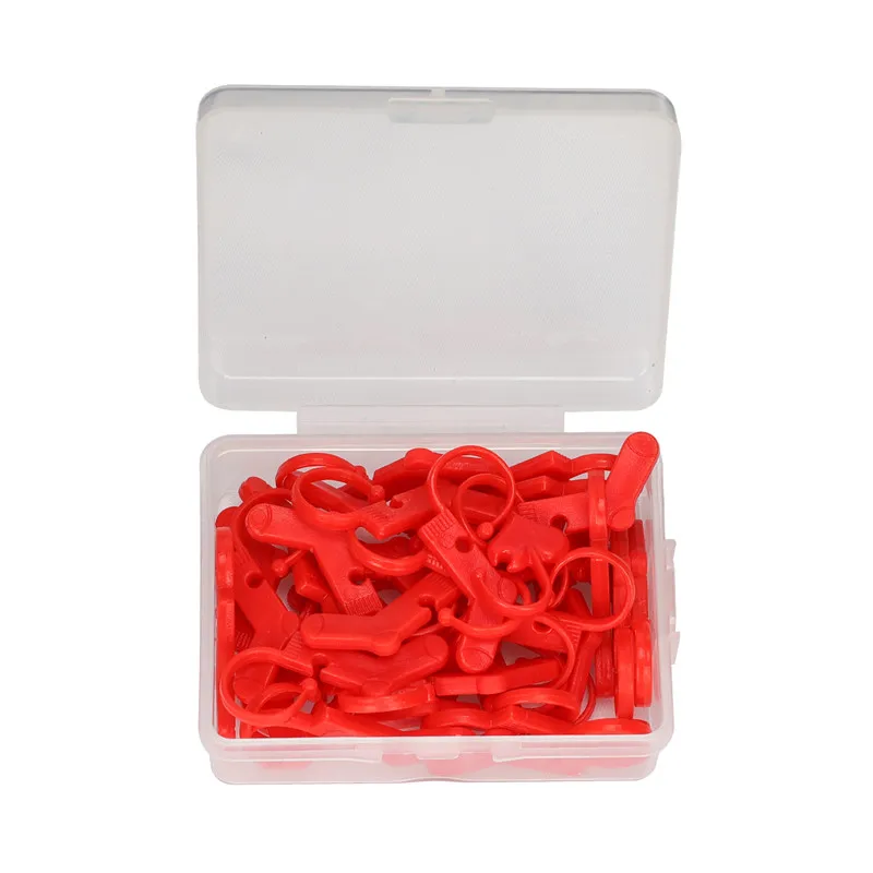 40 шт красный фиксирующий стежок маркеры пластиковые для вязания на спицах