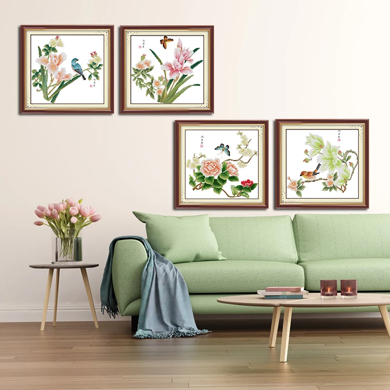 Набор для вышивки крестиком Joy Sunday цветами и 14ct|cross stitch kits|joy sundayjoy sunday cross |