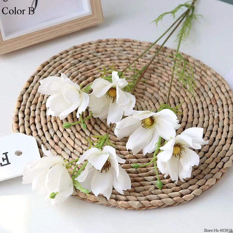 

Искусственные цветы Gesang, шелковые, белые