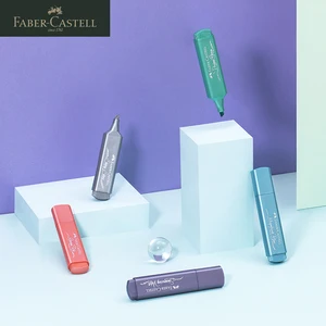 4/8pcs Faber-Castell Metallic Textliner Writing Art Glitter Highlighter Marker Pens for Journaling And Note Taking StudySupplies