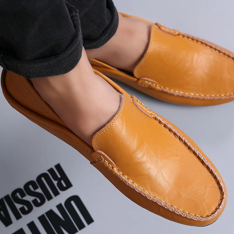 

2021 New Men's Casual Shoes Flat Bottomed Business Shoeshoes Men's Fashion Outdoor Soft Bottomed Comfortable Men's Shoes