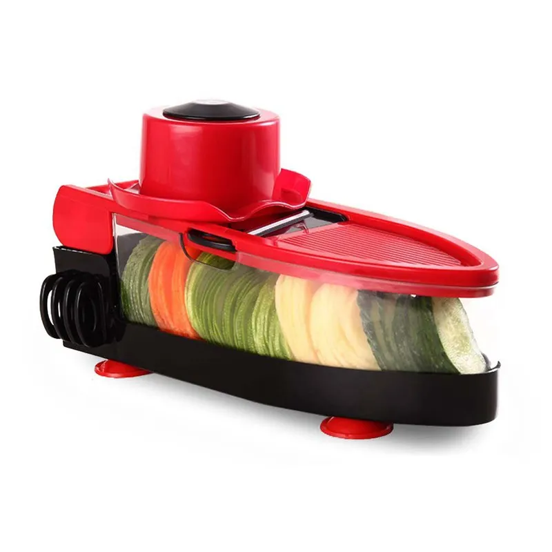 Мандолина слайсер обновленная регулируемая овощерезка с 5 очиститель лезвия