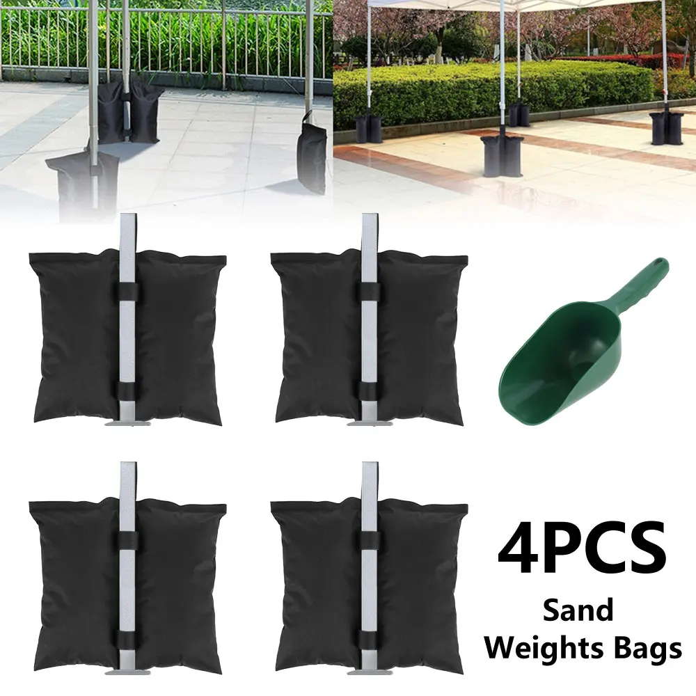 

4 Pcs Outdoor Camping Tent Sand Bag&1pcs Shovel for Tent Sand Anchor Camping Tent Weight Bag Weighted Base Leg Canopy Anchoring