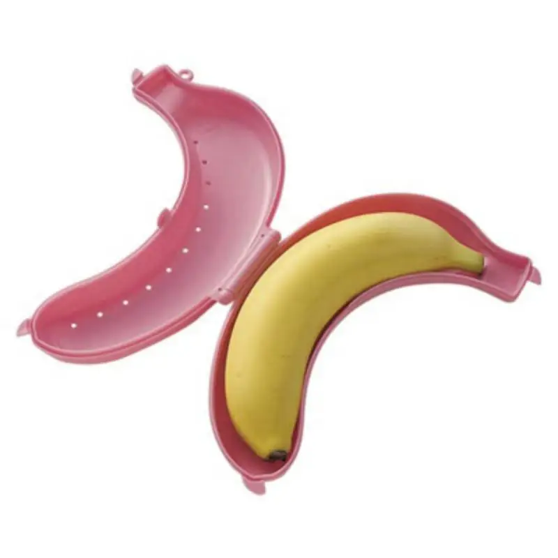 

1PC Banana Trip Outdoor Travel Storage Box Cute Banana Case Protector Box Container Trip Outdoor Lunch Fruit Storage Box Holder
