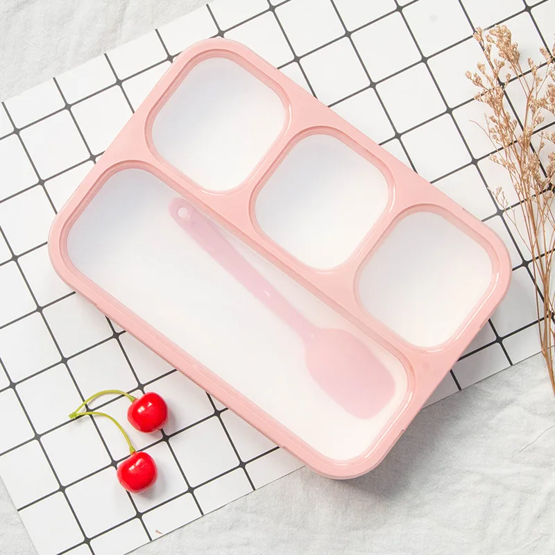 1000 мл Ланч-бокс контейнер для продуктов 3/4-отсеки герметичный Bento box пластиковый Microwavable ящик для хранения продуктов с крышкой