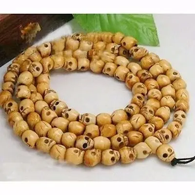 10 мм Тибетский буддизм 108 bone череп молитва шарик Мала ожерелье|mala necklace|mala bead