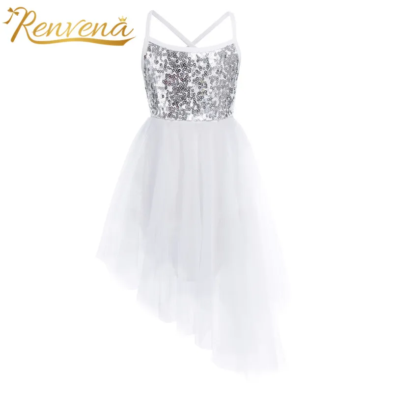 

Балетное платье-пачка с блестками для девочек, детское фатиновое балетное платье, гимнастическое трико, платье, костюм для выступлений, Детская Lyrical танцевальная одежда