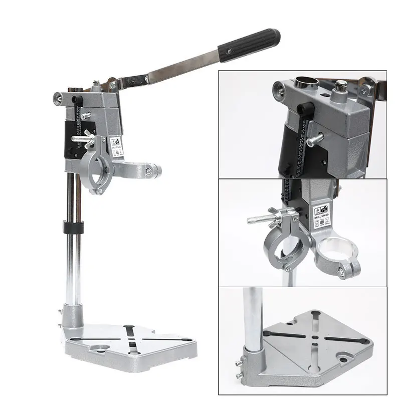 Подставка с двумя головками и зажимом держатель для электродрели кронштейн