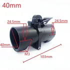 Горизонтальный складной рычаг из алюминиевого сплава с ЧПУ D25303540 мм, зажим из углеродной трубы, зажим для трубы, соединительный соединитель для радиоуправляемой установки, БПЛА