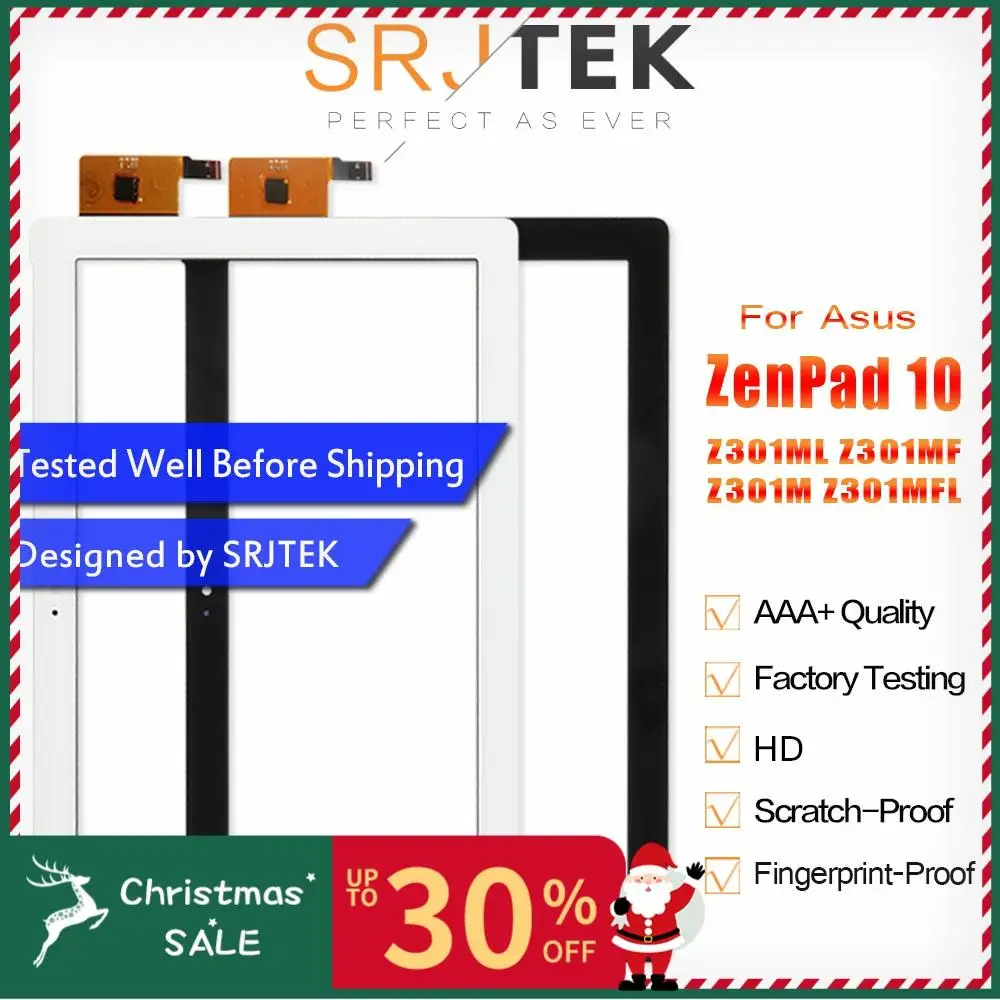 SRJTEK для ASUS ZenPad 10 Z301M Z301ML Z301MF Z301MLF P028 сенсорный экран дигитайзер стеклянная панель сенсор Замена для Asus Z301