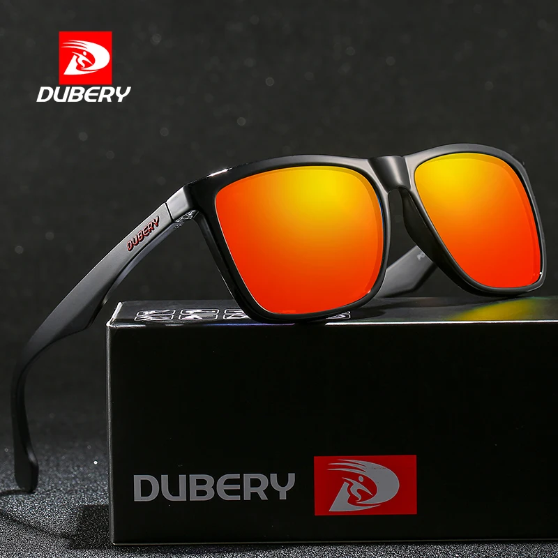 

DUBERY Square Men's Summer UV Polarized Sunglasses Brand Designer Driving Driver Mirror Sunglass Male Shades For Men Oculos D150