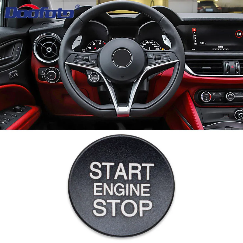 Black Cover Чехол для двигателя Doofoto для Alfa Romeo 159 Giulietta 147 Mito 156 Giulia GT Stelvio Brera Start Stop аксессуары для укладки - Цвет: Black Cover