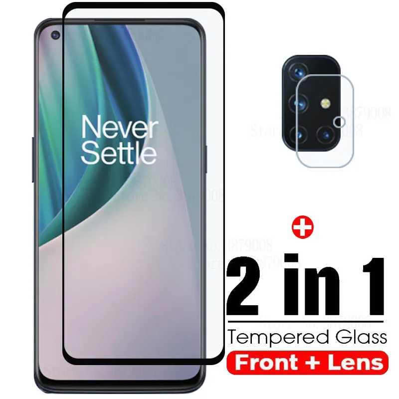 

Glass On One plus Nord N10 protector For Oneplus Nord N10 Glass Screen Camera Lens Full Cover Film For Oneplus Nord N10 6.49"