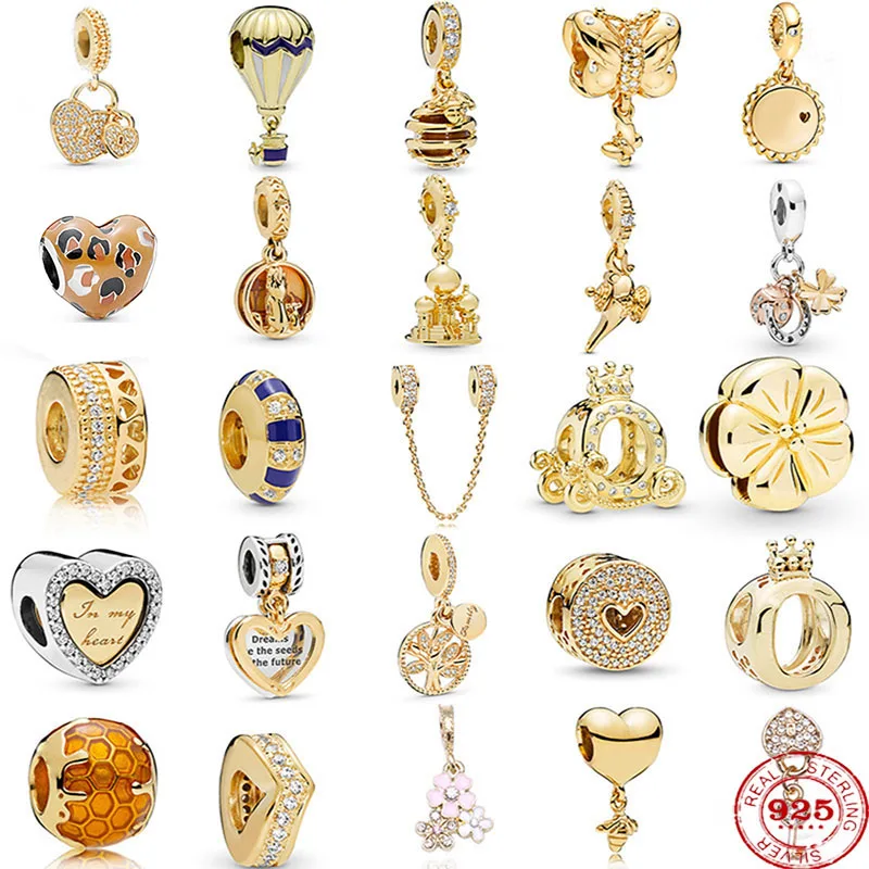 

Подвеска из серебра 925 пробы под золото для браслета Pandora