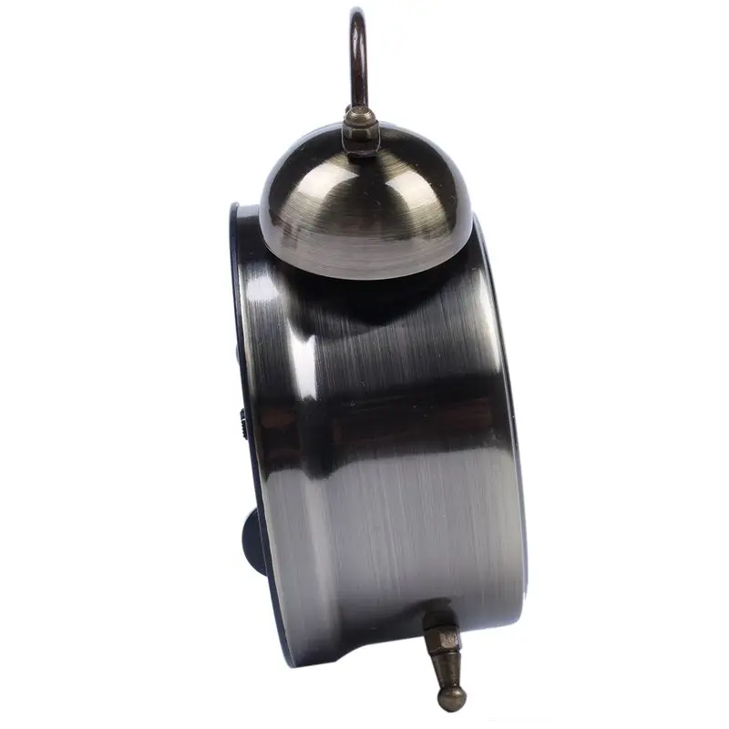 Классический ретро бесшумный кварцевый двойной звонок Будильник часовой