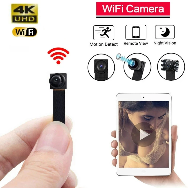 Сетевая камера 4 K Wi-Fi веб-камера IP P2P HD широкоугольная мини-камера сделай сам