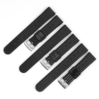 high quality silicone watchbands 18mm 20mm 22mm waterproof rubber watch strap replacement bracelet men black sport watch strap