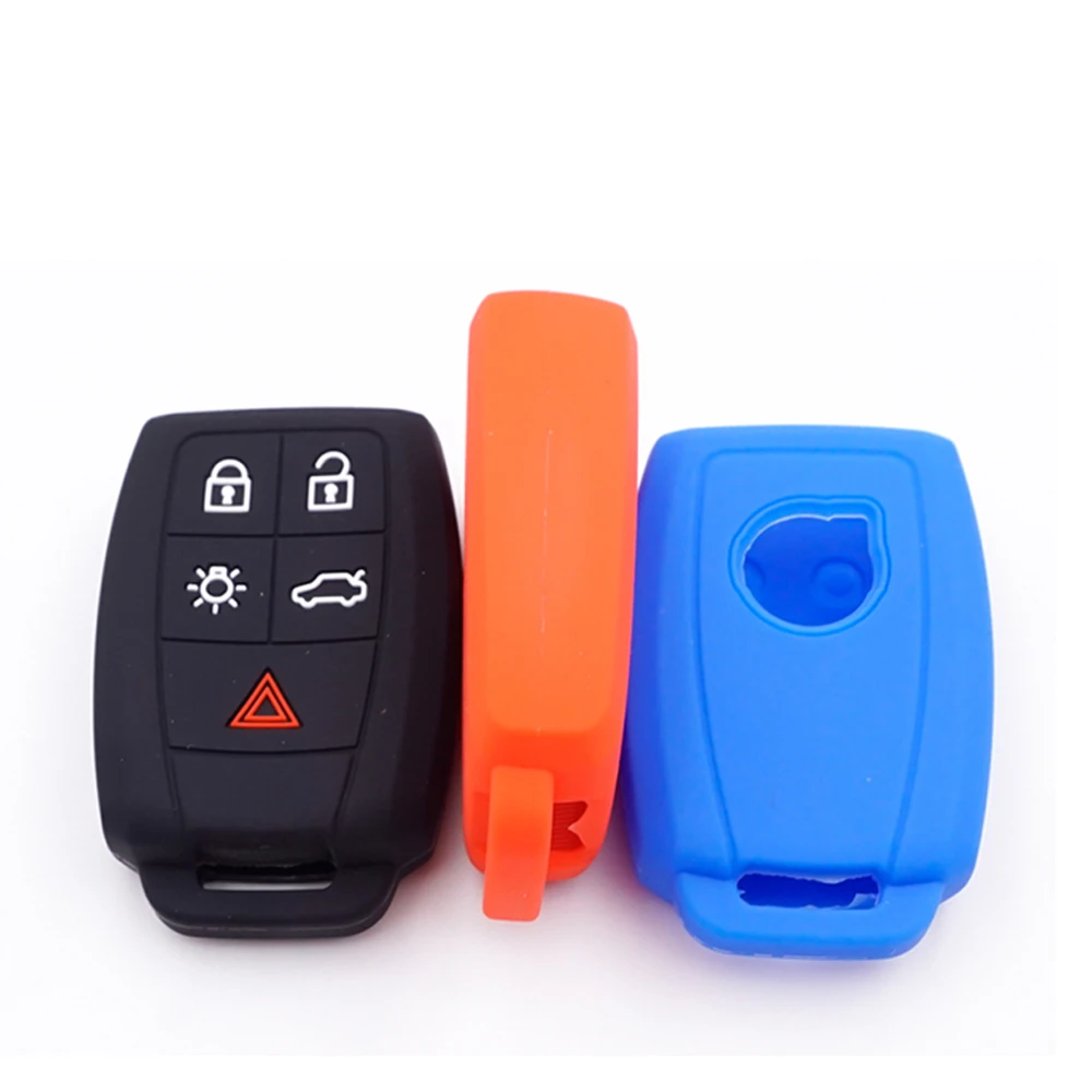 Силиконовый Сменный Чехол OkeyTech для автомобильного ключа с 5 кнопками Volvo S40 V50 V70 C70