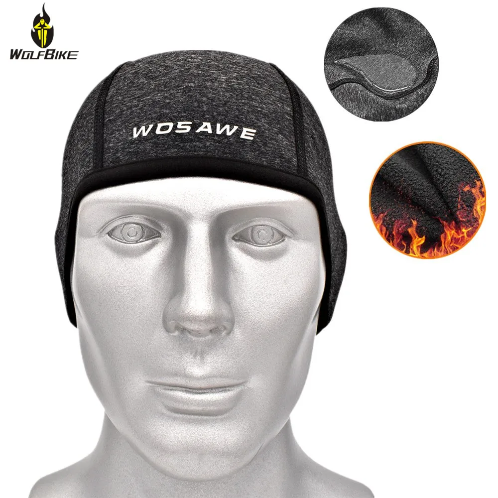 

WOSAWE Winter Windproof Waterproof Running Caps Warm Fleece Hats Thermal Hunting Cap Headwear Climbing Fishing Bike Cycling Caps