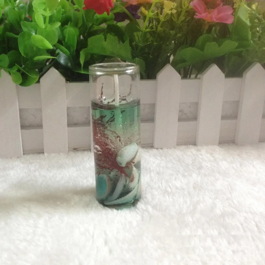 Свеча стеклянная банка романтическое свадебное украшение ракушки океана желе