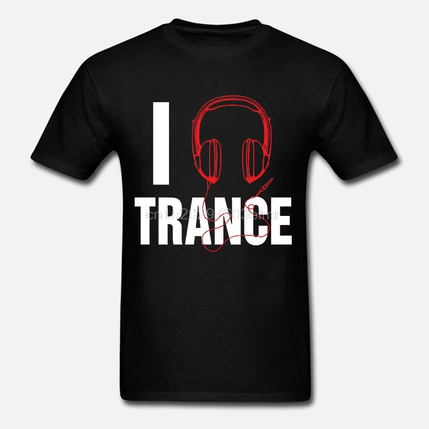 Модная футболка с надписью I Love Trance Music Inspired | Мужская одежда