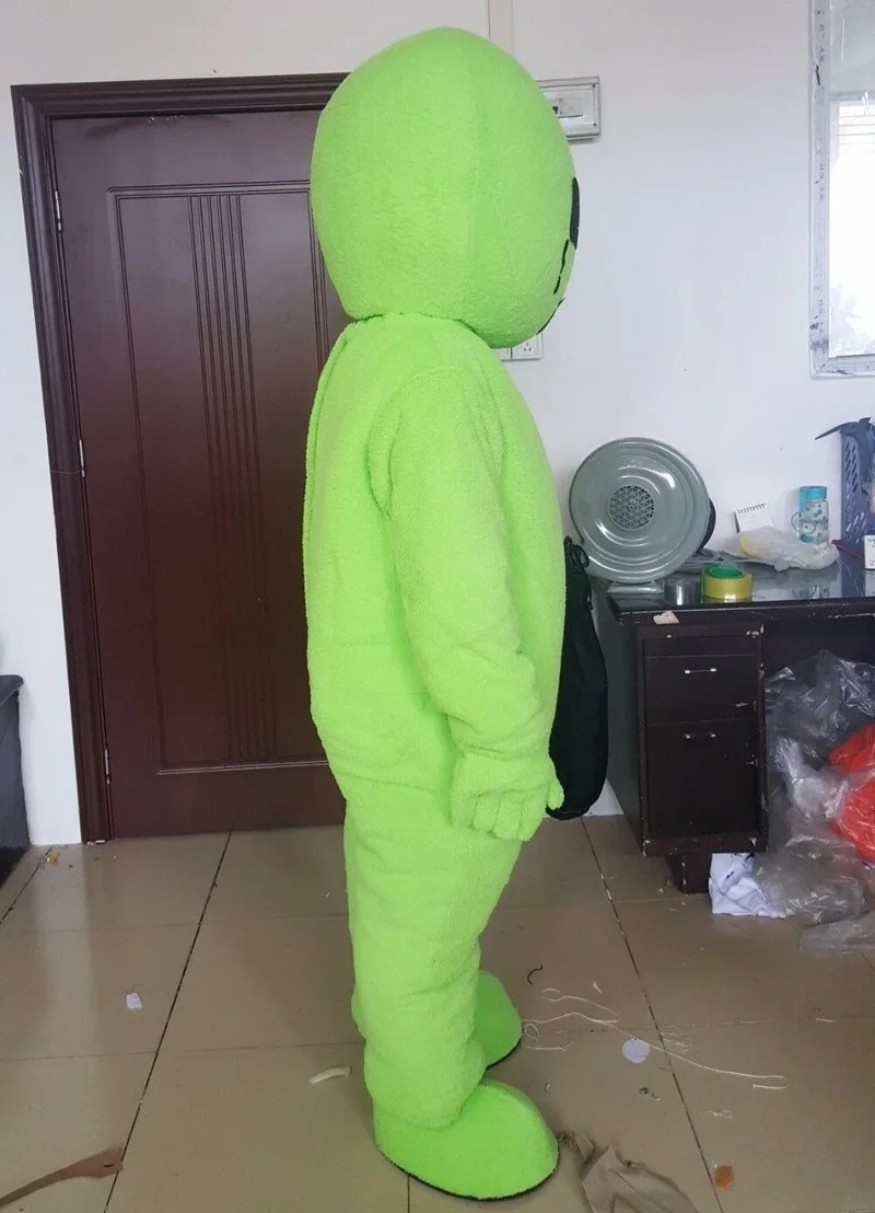 Новинка 2019 высококачественный костюм талисмана зеленого инопланетянина