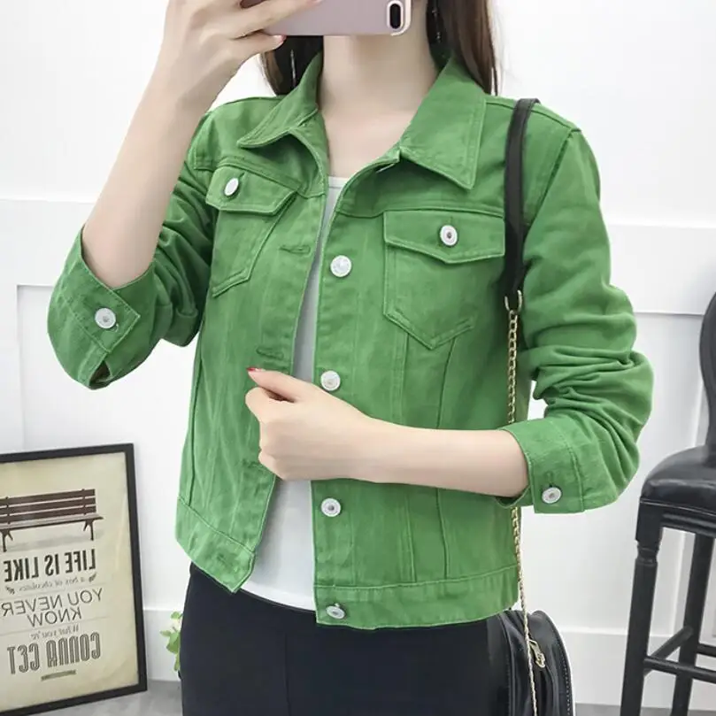 Наш товар практически полностью джинсовая куртка 2019 Новинка Сезон весна осень