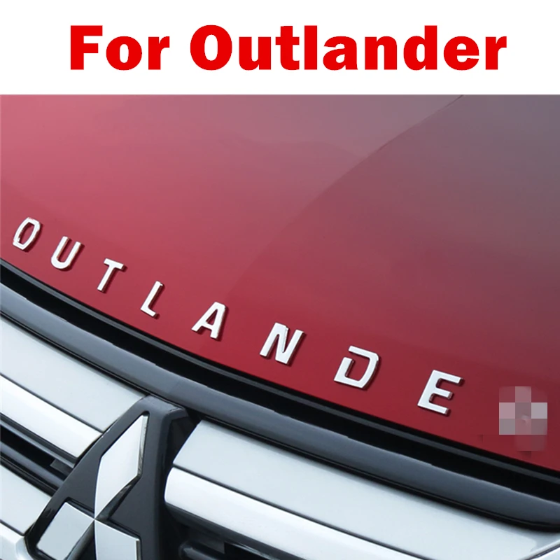 Для Mitsubishi Outlander ABS Chrome автомобильные 3D буквы эмблема логотип значки наклейки
