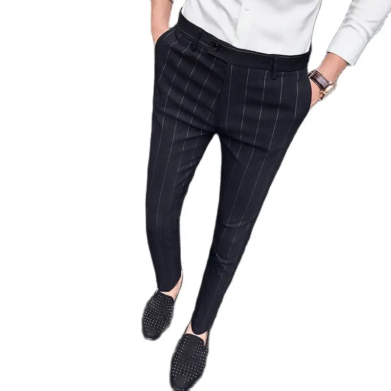 Для мужчин в полоску торжественное платье брюки для девочек на весну и осень